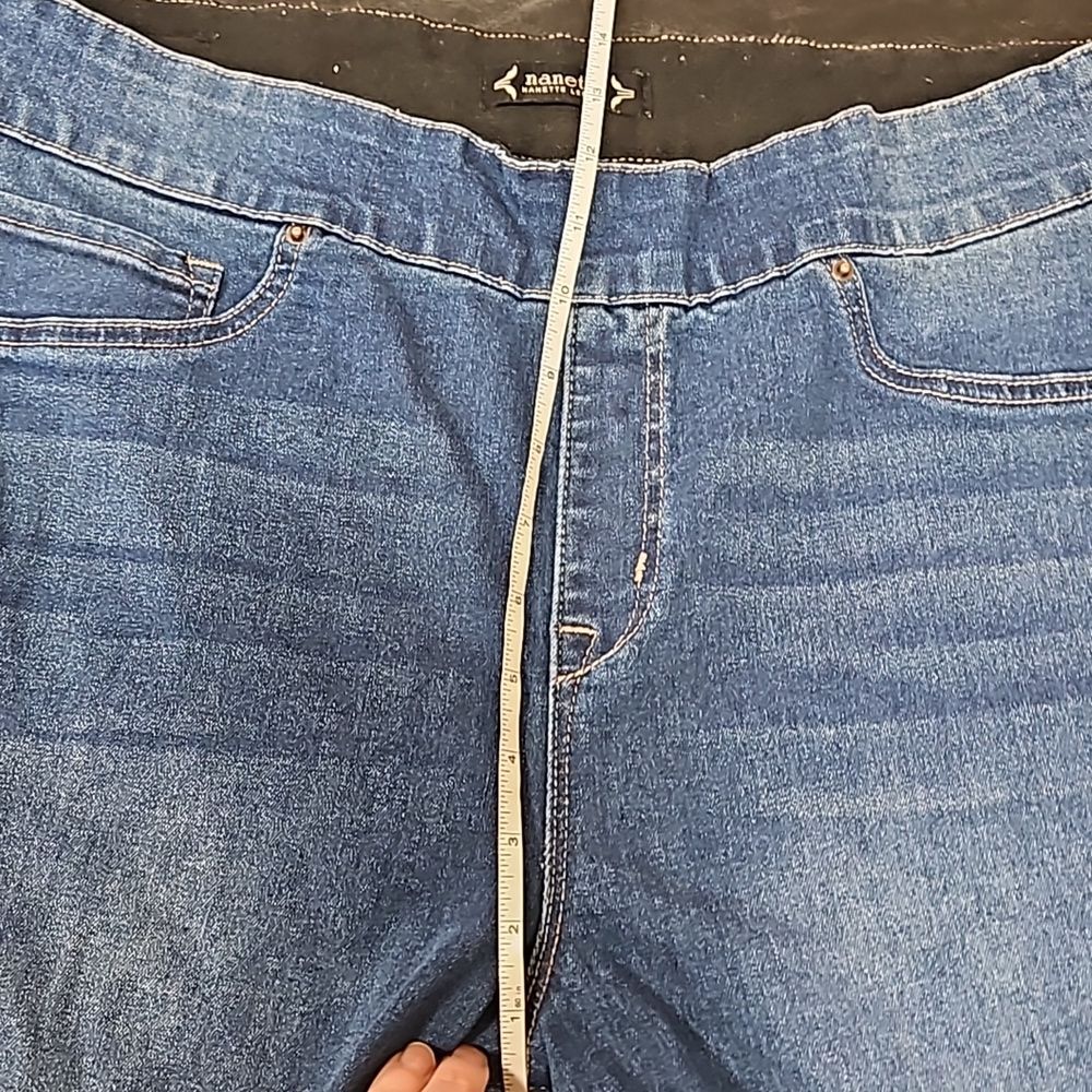 Nanette Lepore Women's belle high rise skinny jeans Size 14 plus casual pull on - Picture 7 of 8